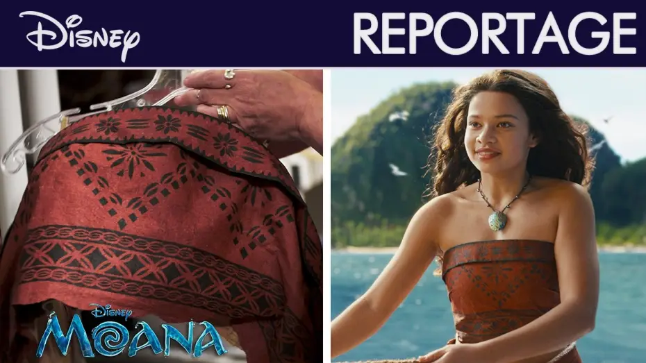 Видео к фильму Моана — Vaiana : Costumes commentés | Notes sur la Couture | @disneyfr