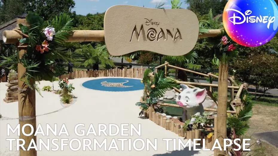 Видео к фильму Моана — Moana Garden Transformation | Full Timelapse Build