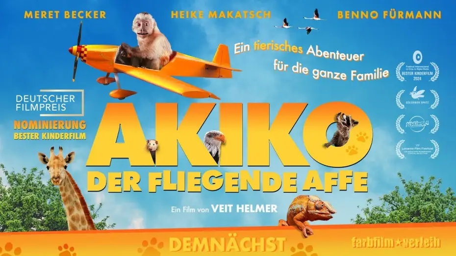 Видео к фильму Побег из зоопарка — Akiko - der fliegende Affe | Trailer [HD]