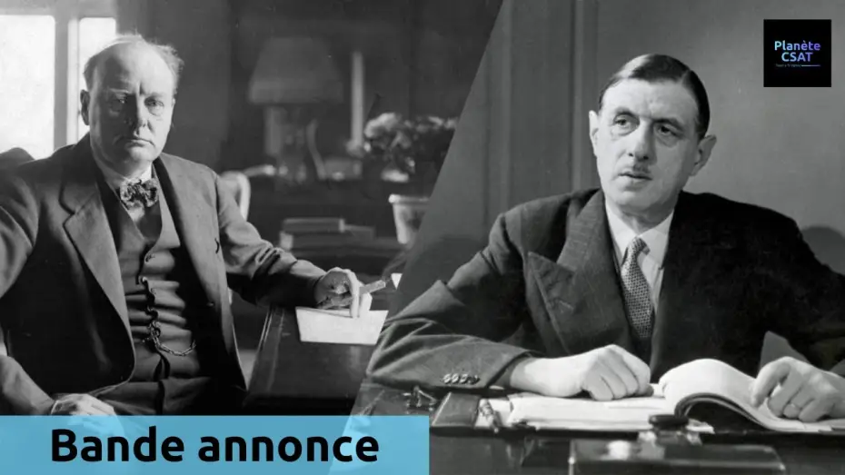 Видео к фильму De Gaulle vs Churchill : Mémoires de guerre, guerre des mémoires — De Gaulle vs. Churchill : Mémoires de guerre, guerres de mémoires | bande annonce | Toute l'Histoire