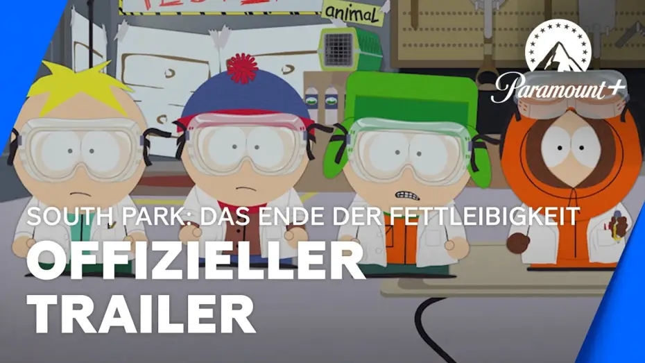 Видео к фильму Южный Парк: Конец ожирения — South Park: Das Ende der Fettleibigkeit (Offizieller Trailer) | Paramount+ Deutschland