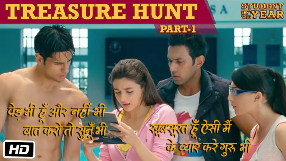 Видео к фильму Студент года — The Treasure Hunt: Part 1 - Student Of The Year - Sidharth Malhotra, Alia Bhatt & Varun Dhawan