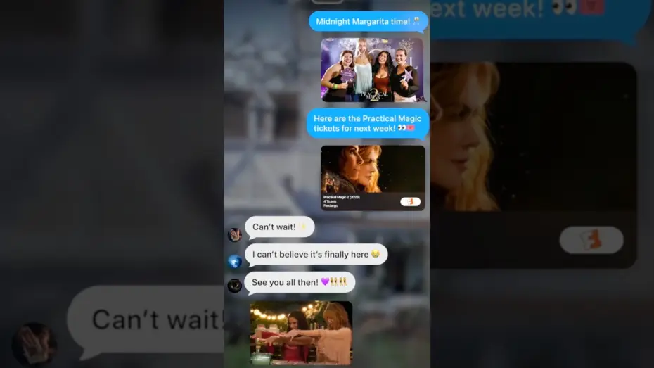 Видео к фильму Практическая магия 2 — Take the plans out of the group chat and get your tickets for Practical Magic 2