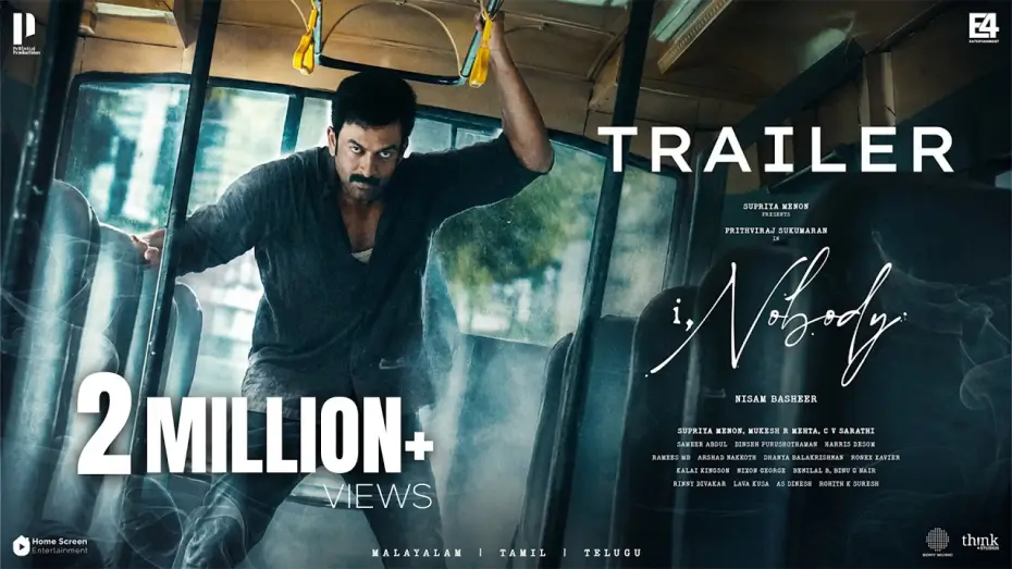 Видео к фильму Я, никто — I,Nobody Trailer - Malayalam| Prithviraj Sukumaran| Parvathy Thiruvothu| Nisam Basheer| Jakes Bejoy
