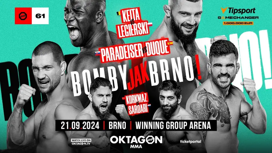 Видео к фильму Oktagon 61: Paradeiser vs. Duque — OKTAGON 61: Tipsport Gamechanger 2 | Offizieller Teaser | 21.09.2024