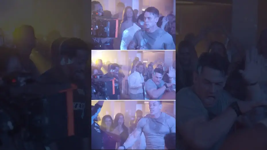 Видео к фильму Братик — BTS of John Cena cutting a rug