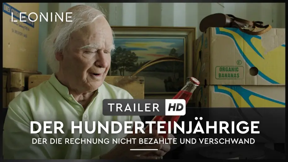 Видео к фильму Столетний старик, который вылез в окно и исчез — DER HUNDERTJÄHRIGE, DER AUS DEM FENSTER STIEG UND VERSCHWAND | Trailer | Deutsch