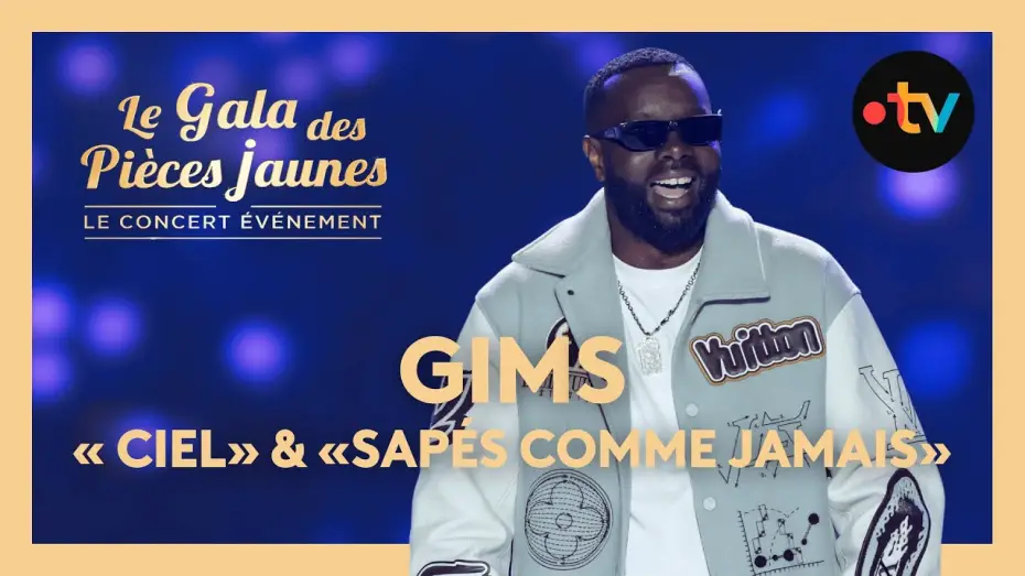 Видео к фильму Le Gala des Pi&egrave;ces Jaunes 2025 : Le concert &eacute;v&eacute;nement | Gims interpr&egrave;te "Ciel" et "Sap&eacute;s comme jamais" - Gala des Pi&egrave;ces Jaunes 2025