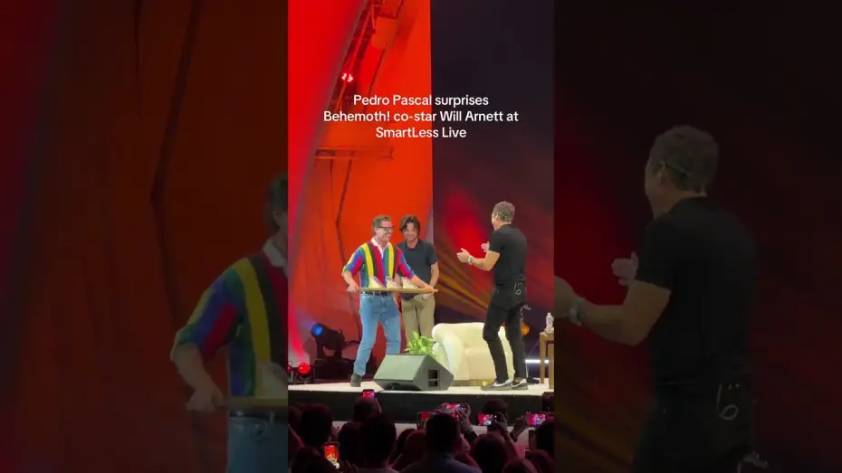 Видео к фильму Бегемот! — Surprise Guest Pedro Pascal at SmartLess Live