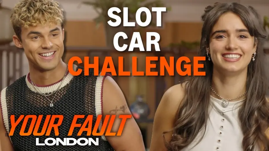 Видео к фильму Твоя вина: Лондон — Asha Banks & Matthew Broome Race Each Other In A Slot Car Challenge