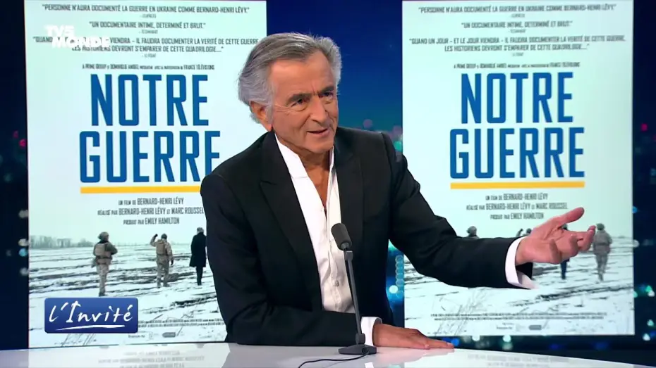 Видео к фильму Our War — Bernard-Henri Lévy - TV5MONDE L'Invité : Notre Guerre & guerre en Ukraine (3 juin 2025)