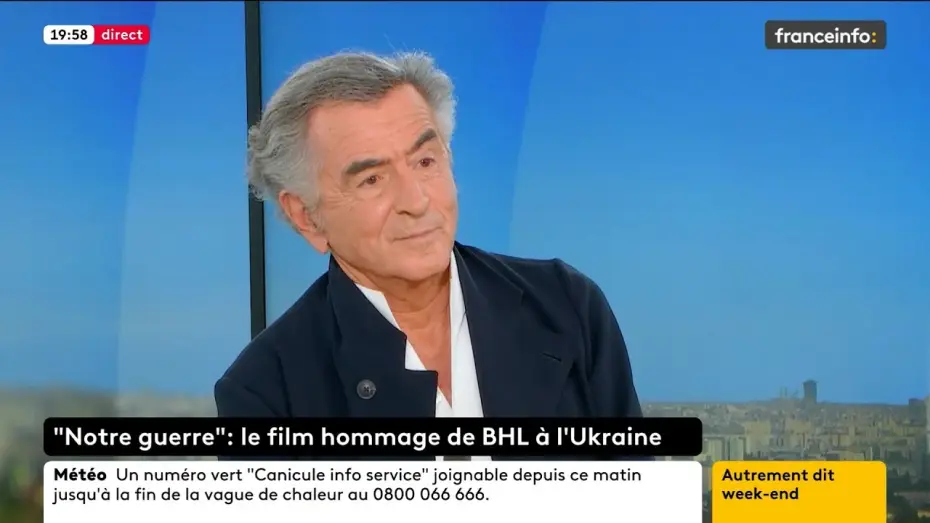 Видео к фильму Our War — Bernard-Henri Lévy – France Info : "Notre Guerre", guerre en Ukraine & Iran (28 juin 2025)