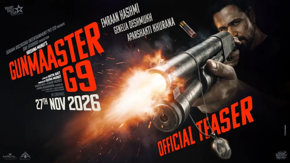 Видео к фильму Gunmaaster G9 — Gunmaaster G9 Teaser | Emraan, Genelia, Aparshakti | Aditya Datt | Himesh R | Deepak M | 27 Nov 2026