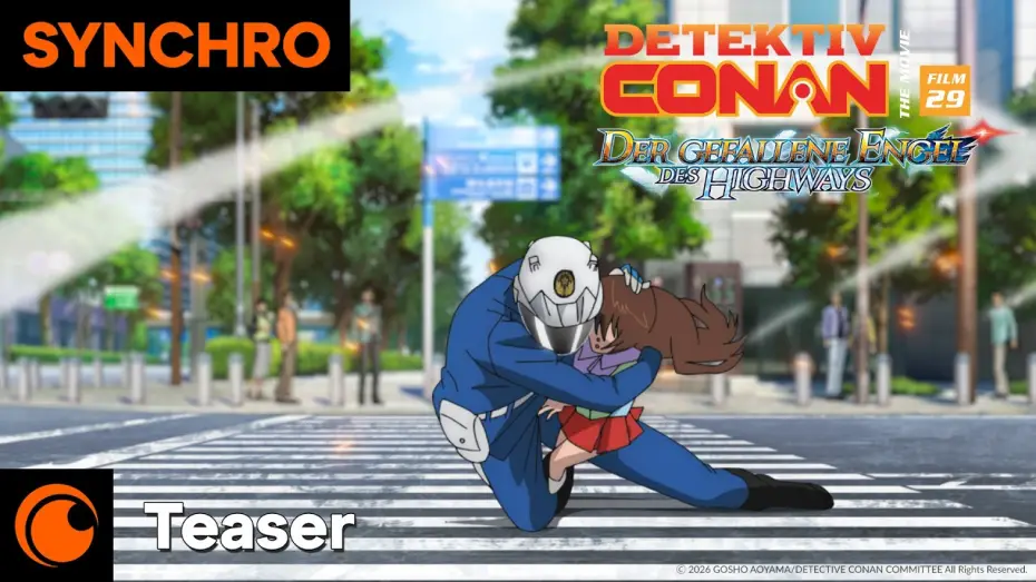 Видео к фильму 名探偵コナン ハイウェイの堕天使 — Detektiv Conan: Der gefallene Engel des Highways – Offizieller Teaser Deutsch (Kinostart: 25.8.2026)