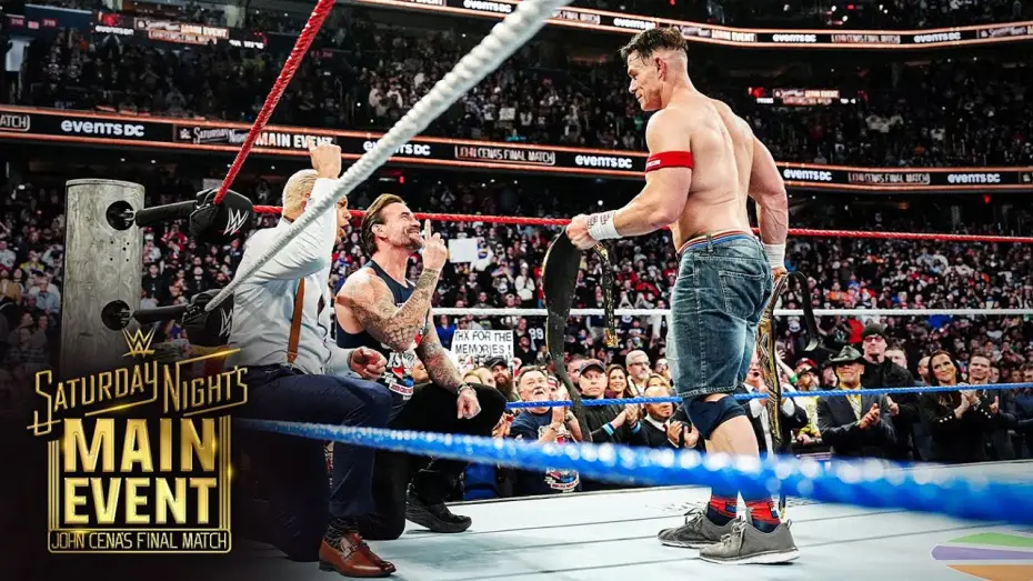 Видео к фильму Saturday Night's Main Event - John Cena's Final Match — John Cena shares a moment with CM Punk and Cody Rhodes