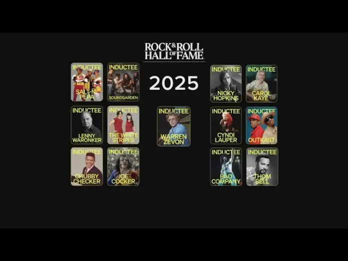 Видео к фильму 2025 Rock & Roll Hall of Fame Induction Ceremony — Rock and Roll Hall of Fame announces 2025 inductees