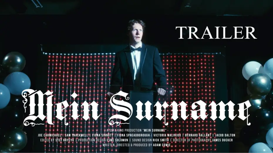 Видео к фильму Mein Surname — Mein Surname | Trailer 4K | Comedy Short Film about a guy whose surname is Hitler