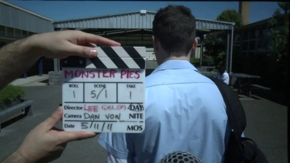 Видео к фильму Monster Pies — TAKE 1 of DAY 1 of Principal photography on Monster Pies.