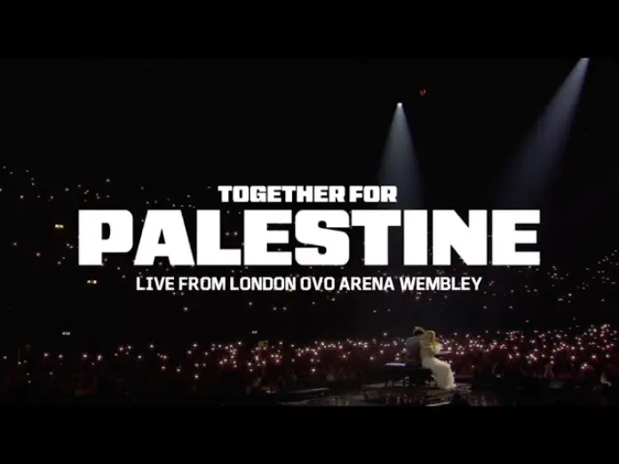 Видео к фильму Together for Palestine — TOGETHER FOR PALESTINE (FULL SHOW) - LIVE FROM LONDON OVO ARENA WEMBLEY