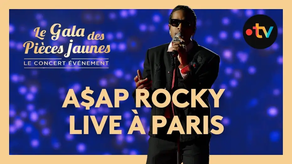 Видео к фильму Le Gala des Pièces Jaunes 2026 : Le concert événement — A$AP Rocky - Robbery, I smoked away my brain… live au Gala des Pièces Jaunes 2026