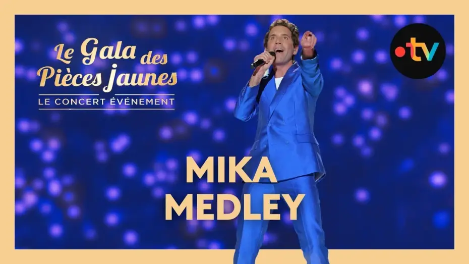 Видео к фильму Le Gala des Pièces Jaunes 2026 : Le concert événement — Mika - Medley (C’est la vie, Boom boom boom, Elle me dit…) live au Gala des Pièces Jaunes 2026