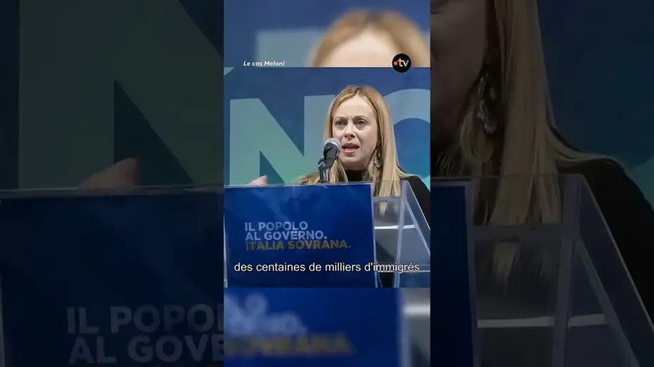 Видео к фильму Le cas Meloni — Immigration en Italie : le revirement de Georgia Meloni