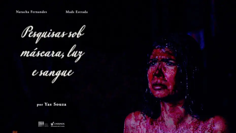 Видео к фильму Studies under mask, light, and blood — Pesquisas sob máscara, luz e sangue (2025) - Teaser oficial