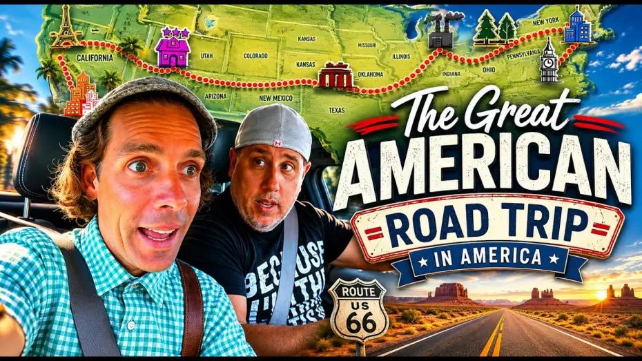 Видео к фильму The Great American Road Trip in America — The Great American Road Trip in America  TRAILER Public