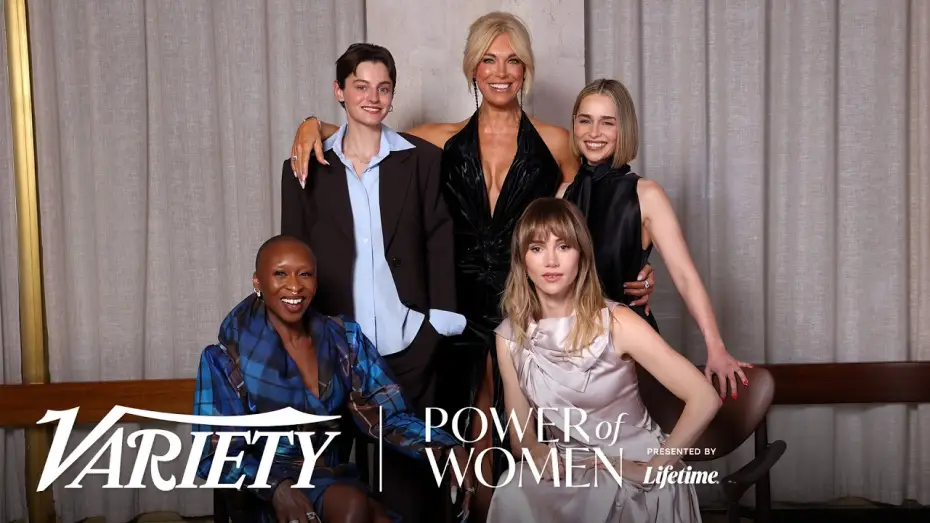 Видео к фильму Variety’s Power of Women London — Cynthia Erivo, Emilia Clarke, Suki Waterhouse, Emma Corrin and Hannah Waddingham | Power of Women