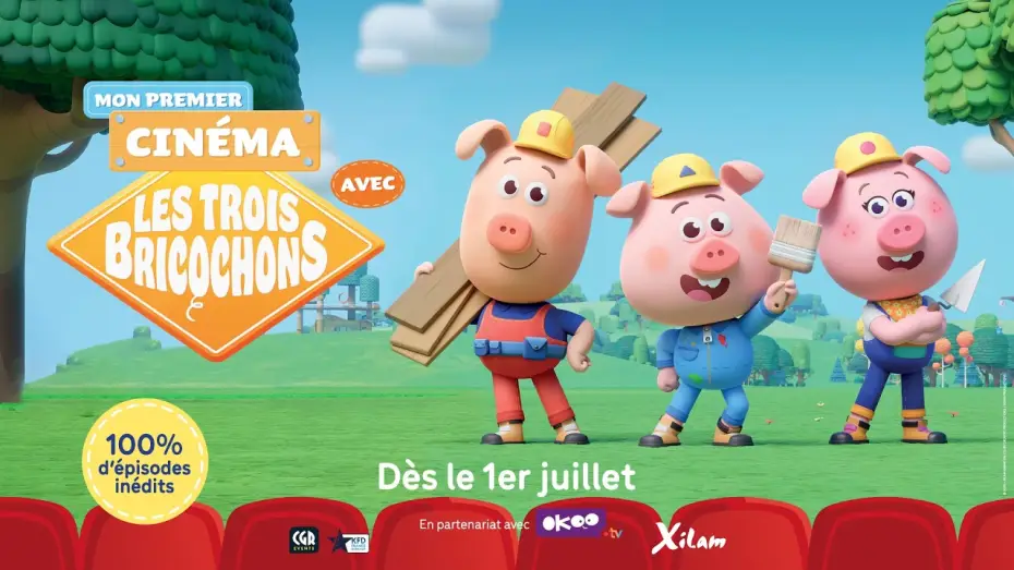 Видео к фильму Les trois bricochons — Bande-annonce | Mon premier cinéma avec Les Trois Bricochons, au cinéma le 1er juillet !