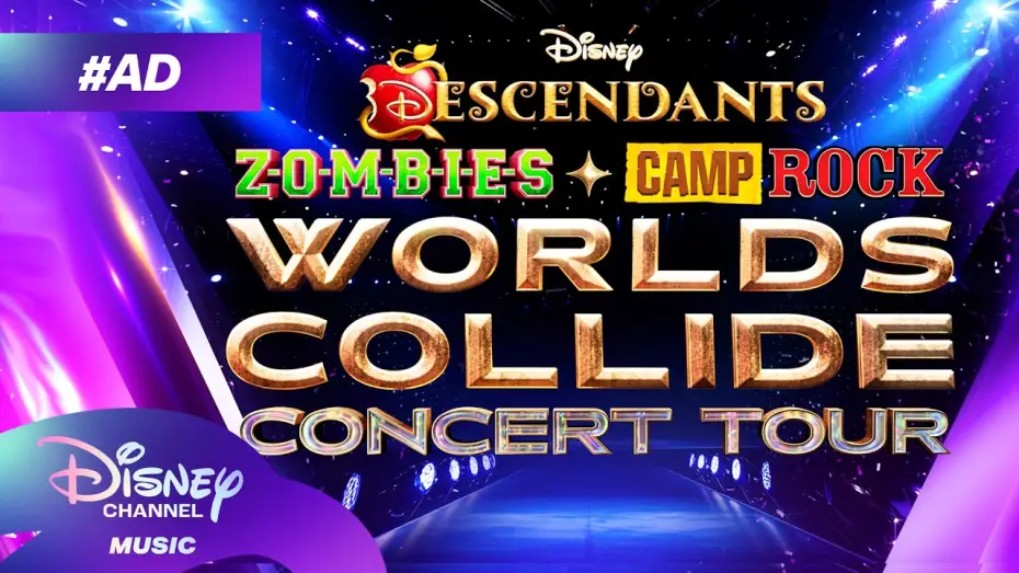 Видео к фильму Disney+ Insider: Worlds Collide Concert Tour — Descendants/Zombies/Camp Rock: Worlds Collide Tour Promo