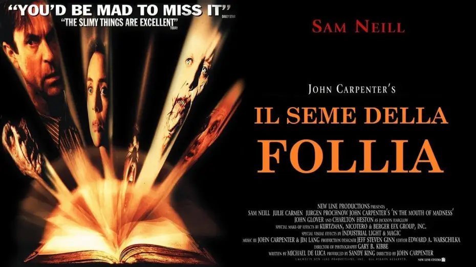 Видео к фильму В пасти безумия | Il seme della follia (film 1994) TRAILER ITALIANO