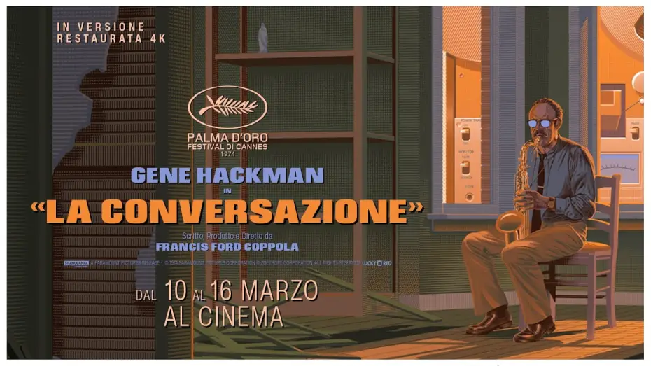 Видео к фильму Разговор | La conversazione di Francis Ford Coppola con Gene Hackman | Evento speciale in 4K dal 10 a 16 marzo