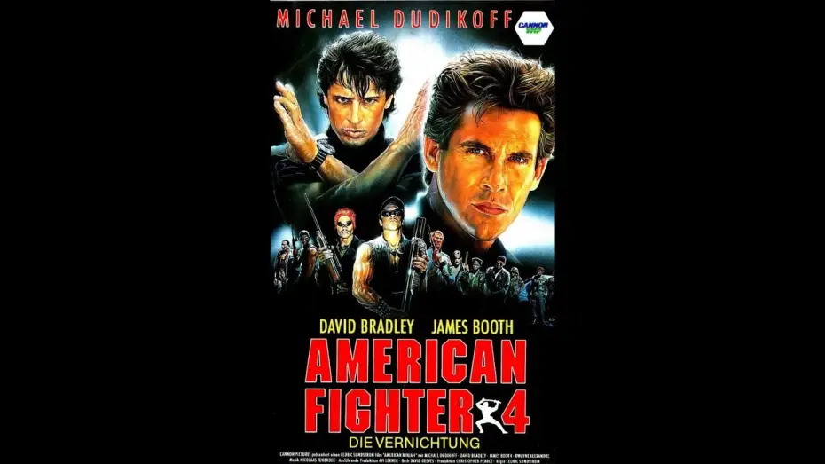 Видео к фильму Американский ниндзя 4: Полное уничтожение — American Fighter 4 (1990) VHS Teaser - German