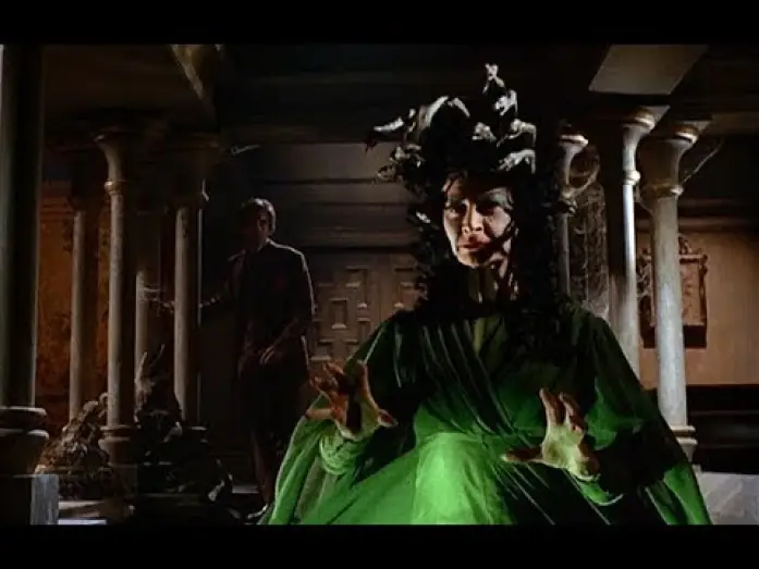 Видео к фильму Горгона — DIE BRENNENDEN AUGEN VON SCHLOSS BARTIMORE - Trailer (1964, Deutsch/German)