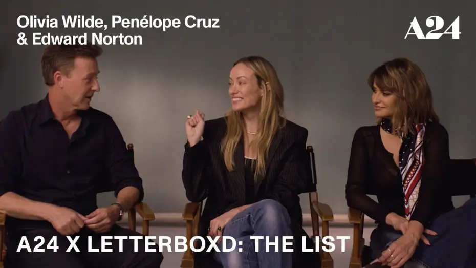 Видео к фильму Приглашение — Olivia Wilde, Penélope Cruz & Edward Norton, | A24 x Letterboxd: The List