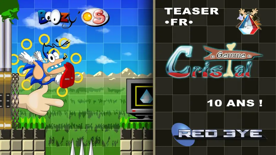 Видео к фильму BoOzy’ OS и Cristal Камень — 🇫🇷 BoOzy’ OS et la Gemme de Cristal 💎 10 ans !  [ parodie de Sonic ]
