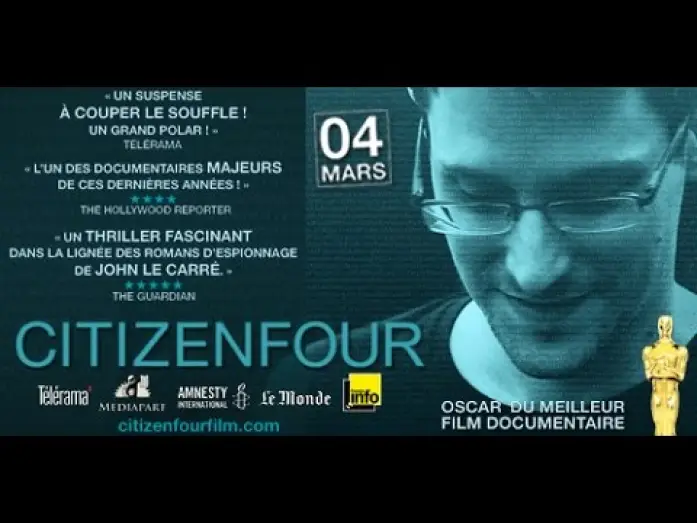 Видео к фильму Citizenfour: Правда Сноудена — CITIZENFOUR - Bande Annonce VOST
