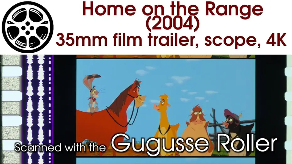 Видео к фильму Не бей копытом | Home on the Range (2004) 35mm film trailer, scope 4K