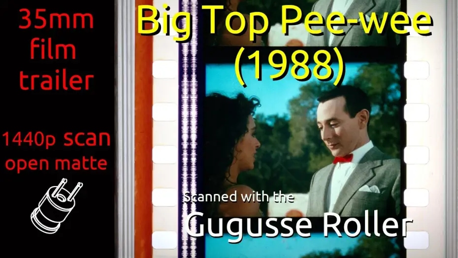 Видео к фильму Коротышка – большая шишка — Big Top Pee-wee (1988) 35mm film trailer, flat open matte, 1440p