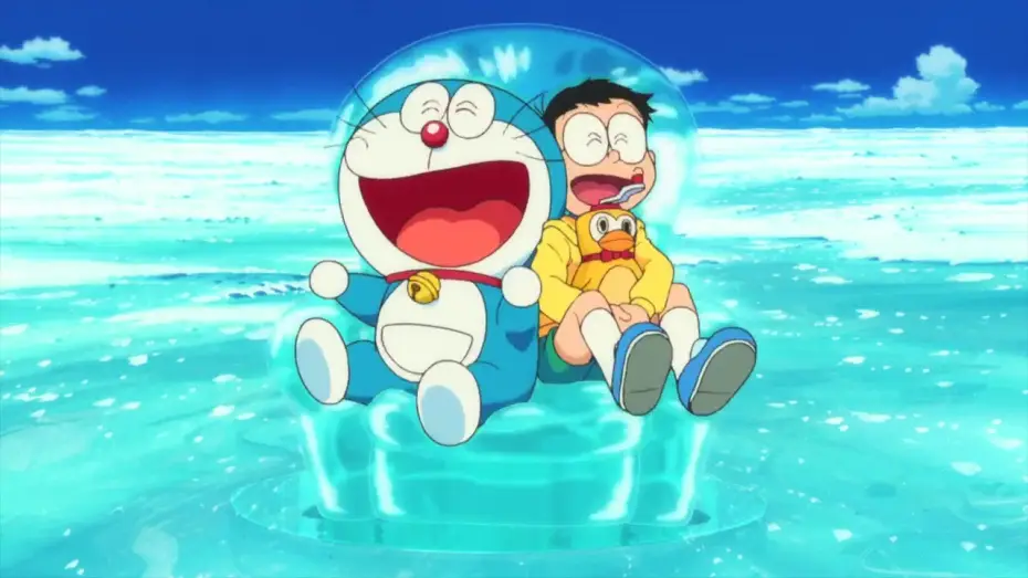 Видео к фильму 映画ドラえもん のび太の南極カチコチ大冒険 | Doraemon: La grande avventura in Antartide - 2018- Trailer Ufficiale Italiano