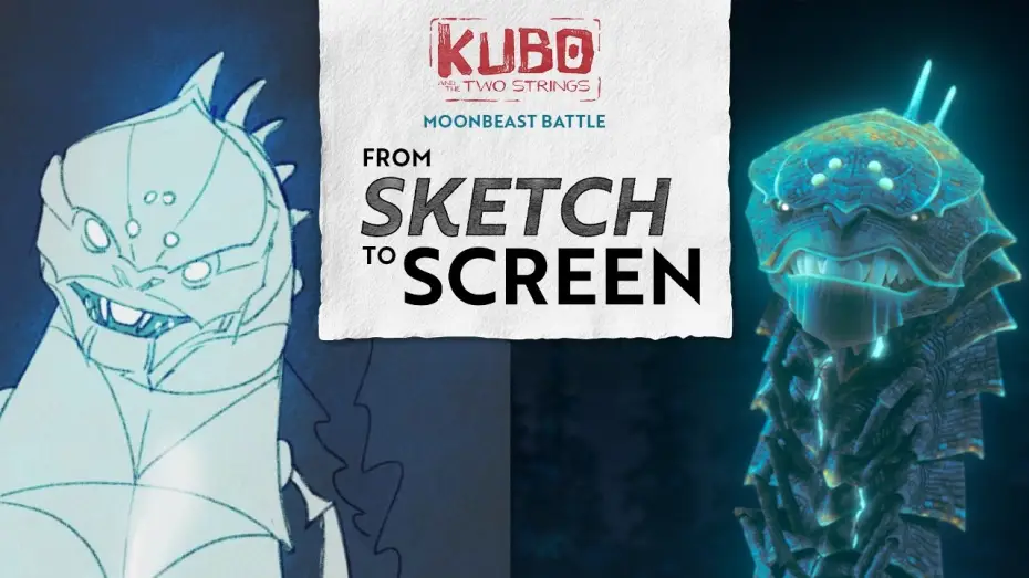 Видео к фильму Кубо. Легенда о самурае — Sketch to Screen: Kubo Battles the Moonbeast
