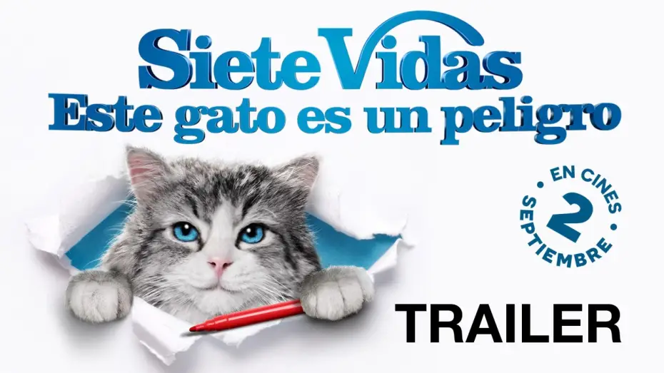 Видео к фильму Девять жизней — SIETE VIDAS ESTE GATO ES UN PELIGRO - Tráiler oficial HD