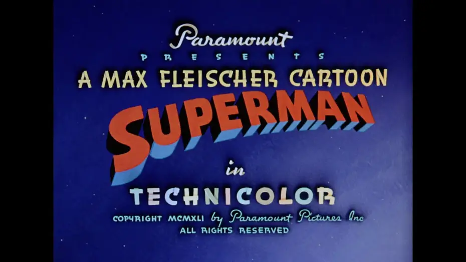 Видео к фильму Max Fleischer's Superman 1941-1942 — Max Fleischer's Superman (1941; HD)