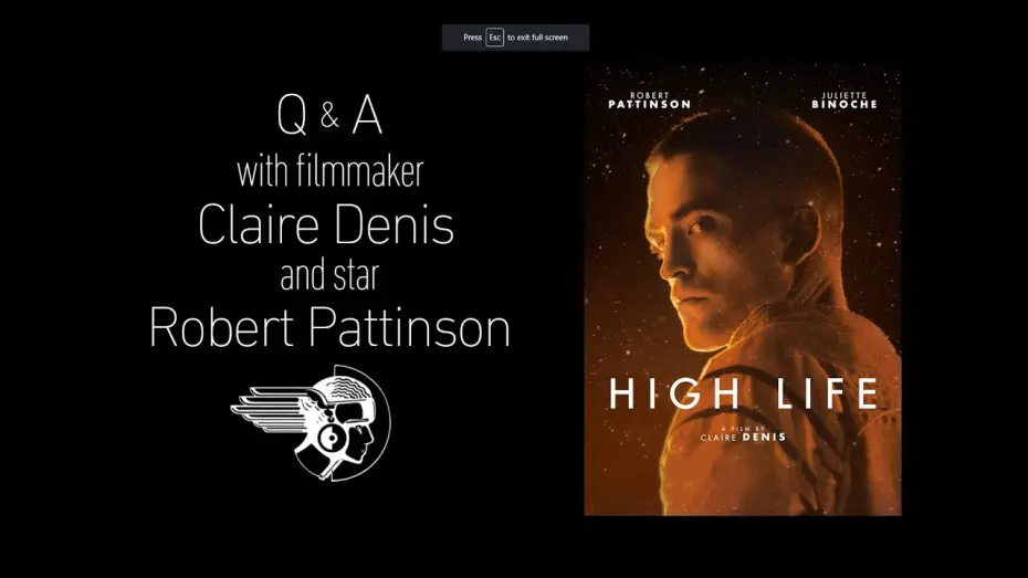 Видео к фильму Высшее общество — High Life Q&A with Robert Pattinson & Claire Denis