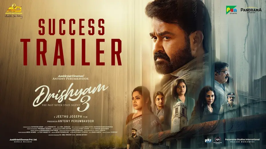 Видео к фильму ദൃശ്യം 3 | Drishyam 3 - Success Trailer | Mohanlal | Jeethu Joseph | Meena | Running Successfully