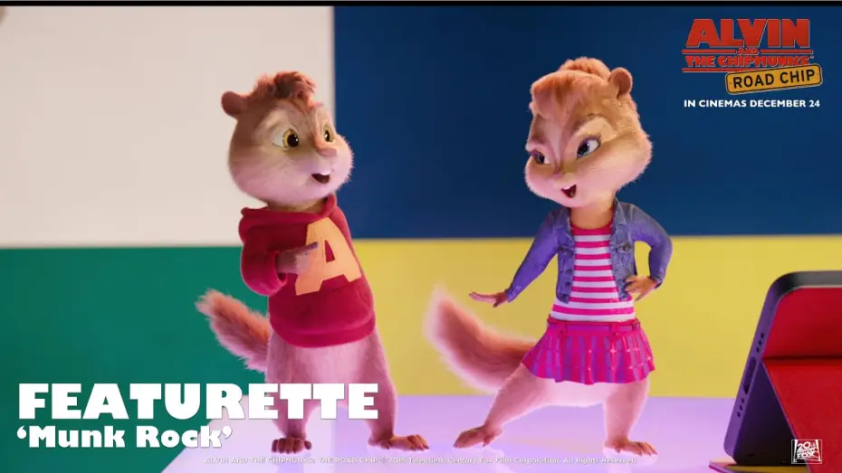 Видео к фильму Элвин и бурундуки: Грандиозное бурундуключение | 'Munk Rock' Featurette