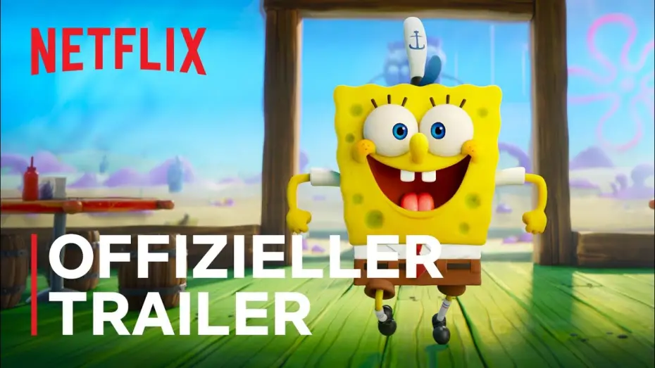 Видео к фильму Губка Боб в бегах | SpongeBob Schwammkopf: Eine schwammtastische Rettung | Offizieller Trailer | Netflix