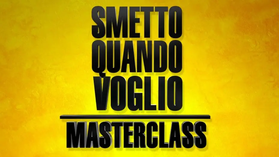 Видео к фильму Захочу и соскочу. Мастер-класс — SMETTO QUANDO VOGLIO Masterclass - Trailer (short version)