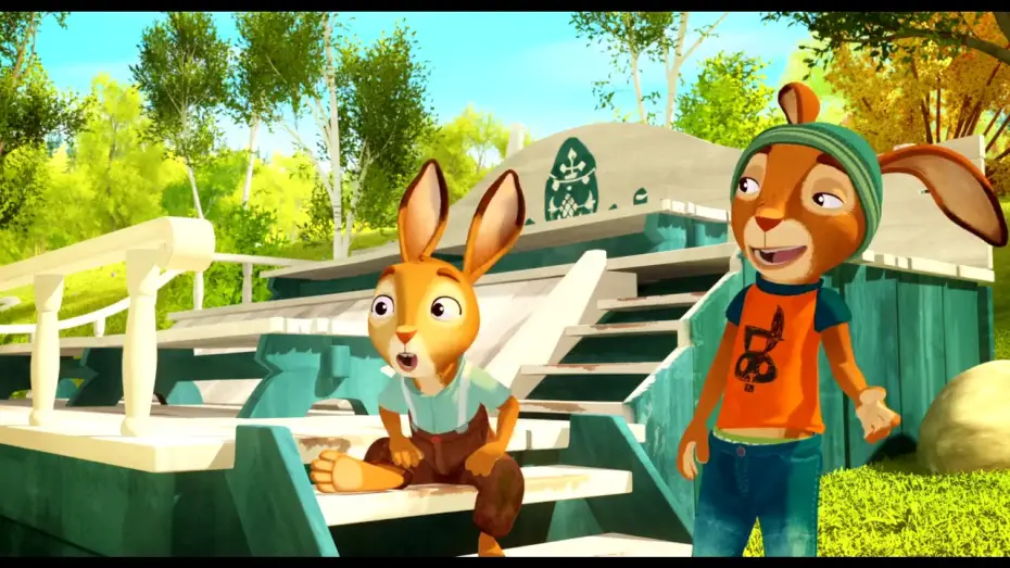 Видео к фильму Заячья школа — RABBIT SCHOOL   I guardiani dell'uovo d'oro  Trailer